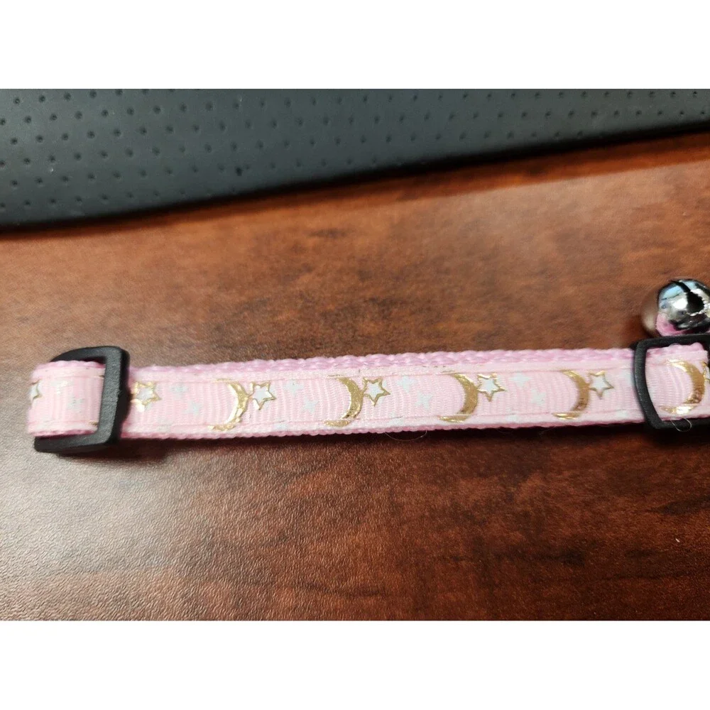 Cat Collar Adjustable Breakway Pink Bell